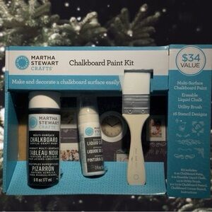 New Martha Stewart Chalkboard Paint Kit Unopened NIB